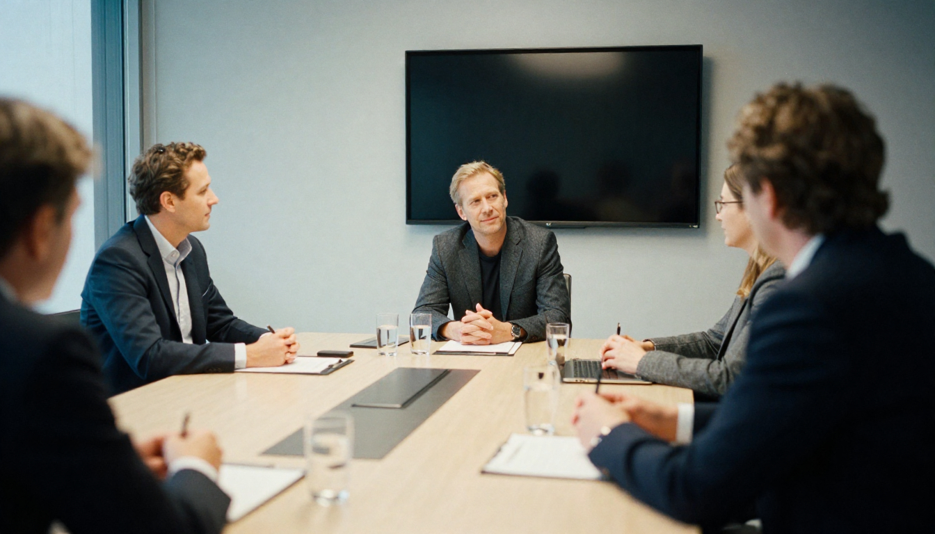 Serenerelaxstudi consultants in overleg met klant over automatisering strategie